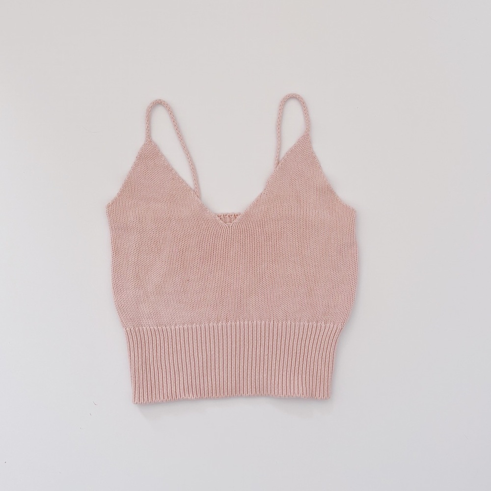 Brandy Melville pink knit tank